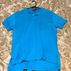 Turquoise blue/ Pink pony custom fit Polo RL